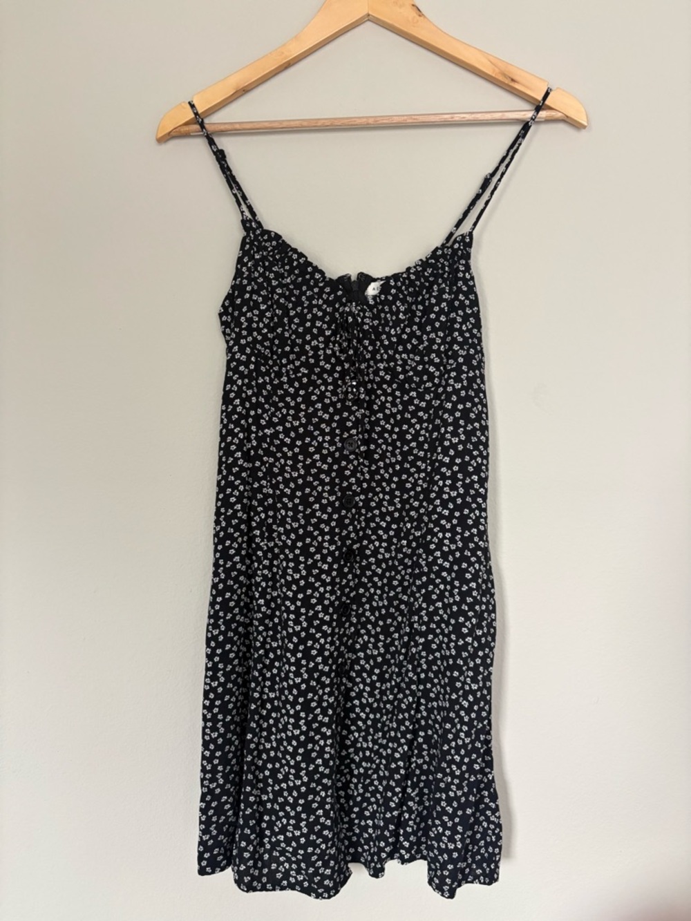 Aeropostale Black Dress with White Floral Print